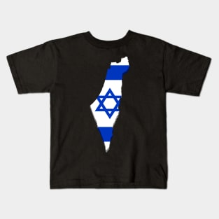 Israel map design Kids T-Shirt